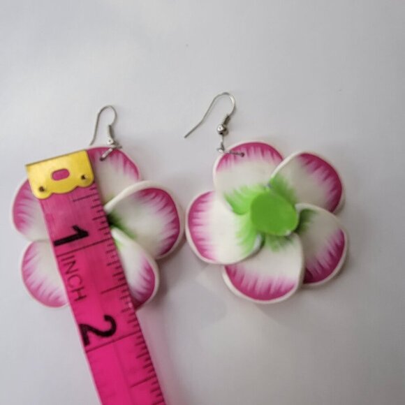 Colorful Floral Earrings Light Flower Earrings - Picture 7 of 7
